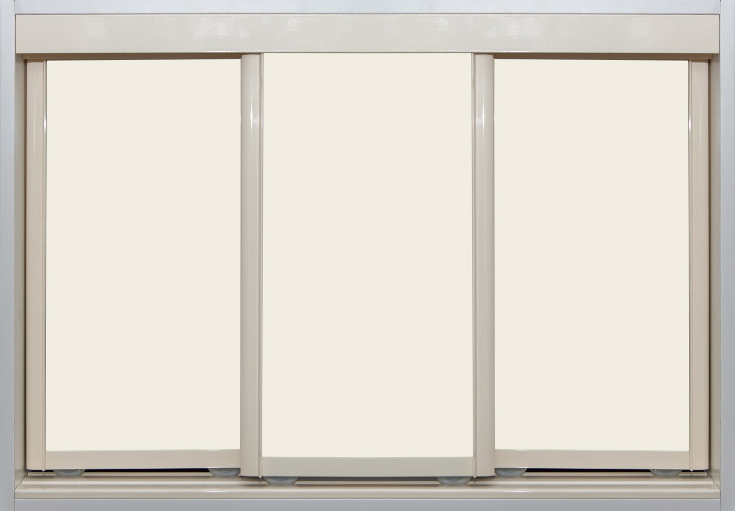 Cream Frame with Chalk Vinyl - Sliding Wardrobe Doors