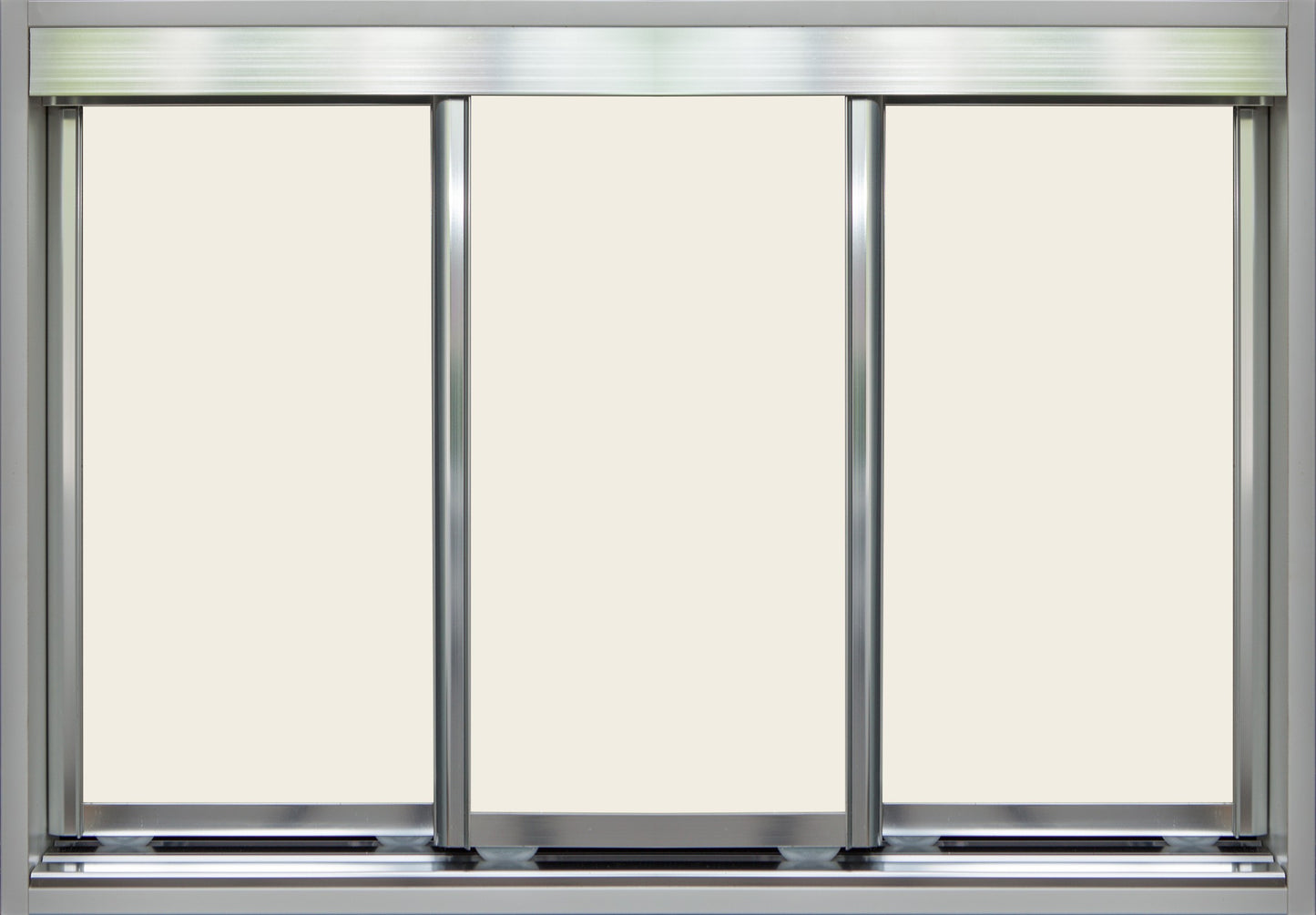 Chrome Frame with Chalk Vinyl - Sliding Wardrobe Doors