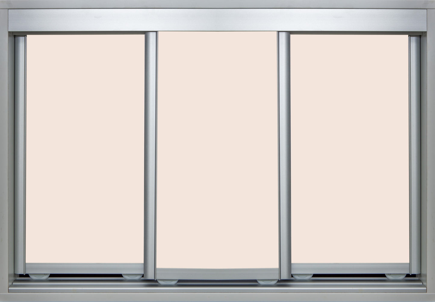 Mat Natural Frame with Cameo Vinyl - Sliding Wardrobe Doors