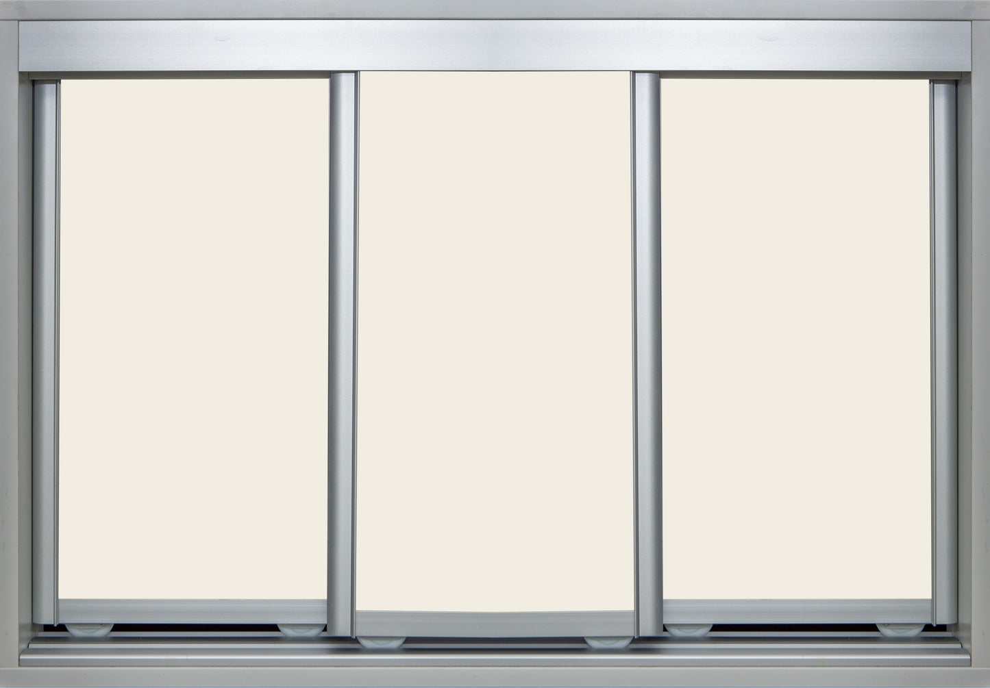 Mat Natural Frame with Chalk Vinyl - Sliding Wardrobe Doors