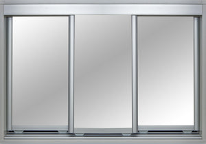 Mat Natural Frame with Mirror - Sliding Wardrobe Doors