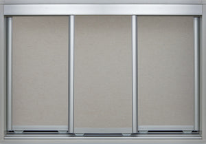 Mat Natural Frame with Raw Gyprock - Sliding Wardrobe Doors