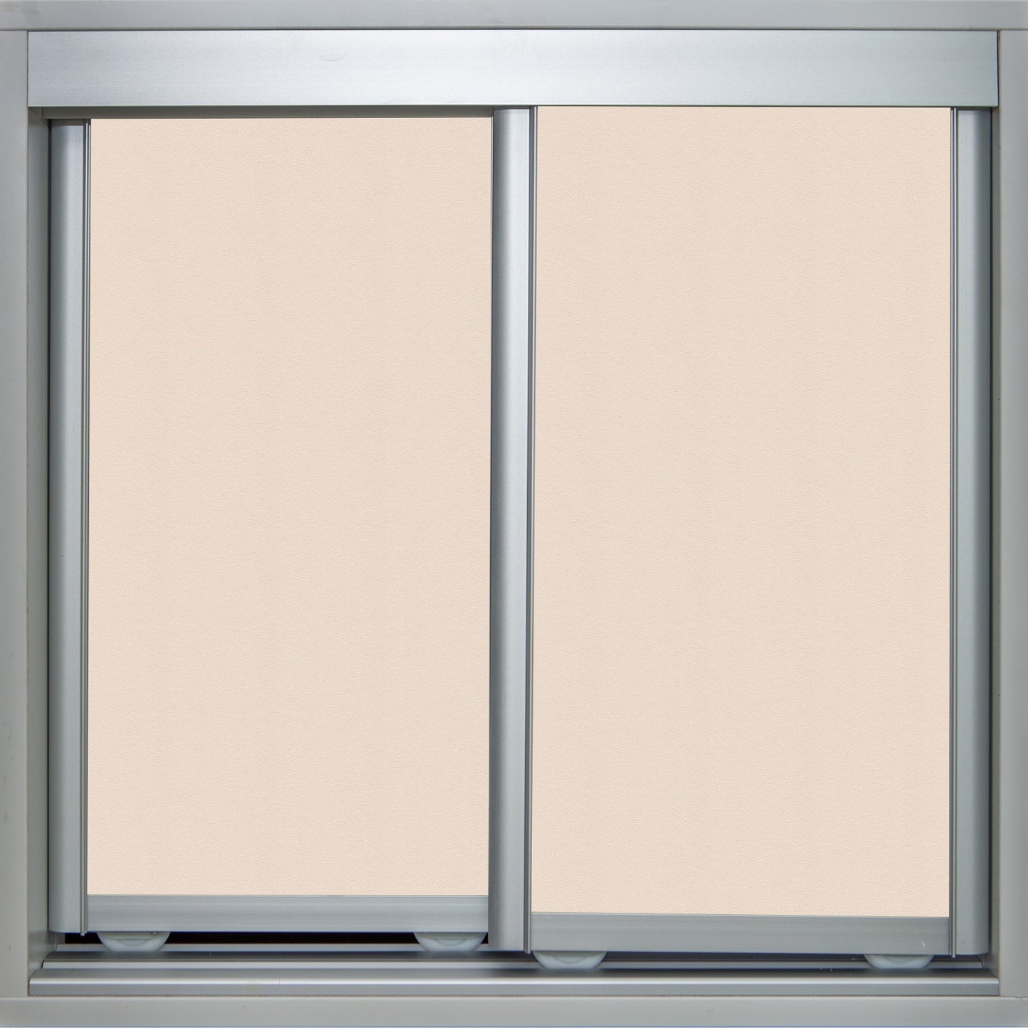 Mat Natural Frame with Buff Vinyl - Sliding Wardrobe Doors