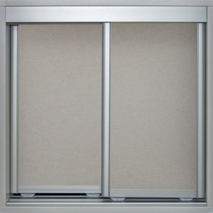 Mat Natural Frame with Raw Gyprock - Sliding Wardrobe Doors
