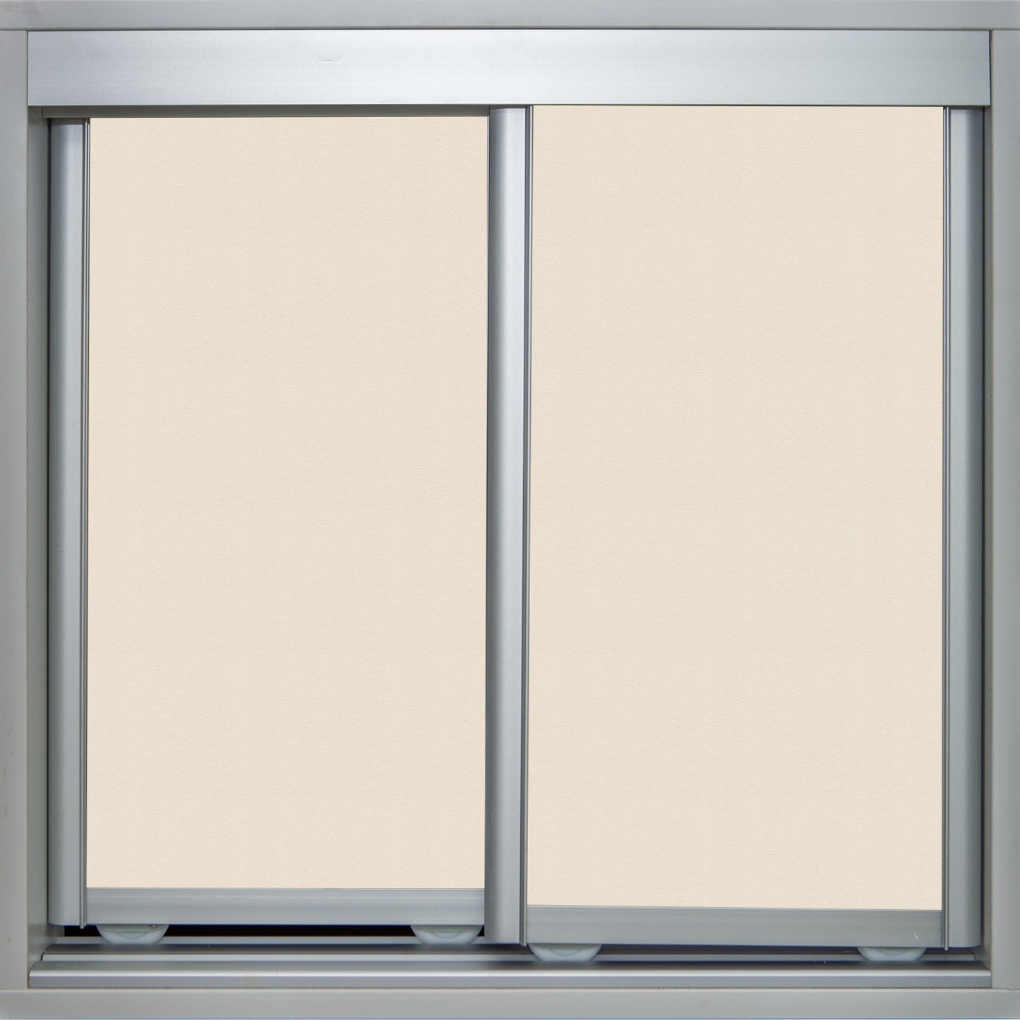 Mat Natural Frame with White Birch Vinyl - Sliding Wardrobe Doors