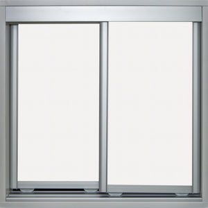 Mat Natural Frame with White Vinyl - Sliding Wardrobe Doors